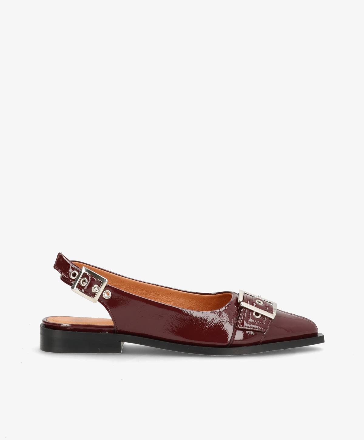 WANT - Slingback - Bordeaux lak læder