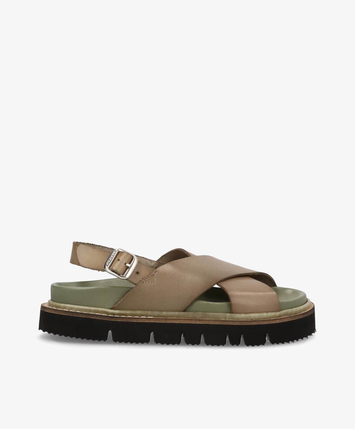 NANETT - Dame Sandal - Khaki