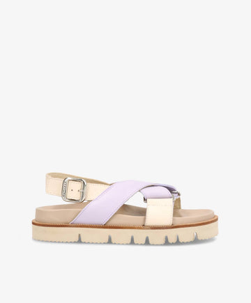 NOELLE - Dame Sandal - beige/lavender