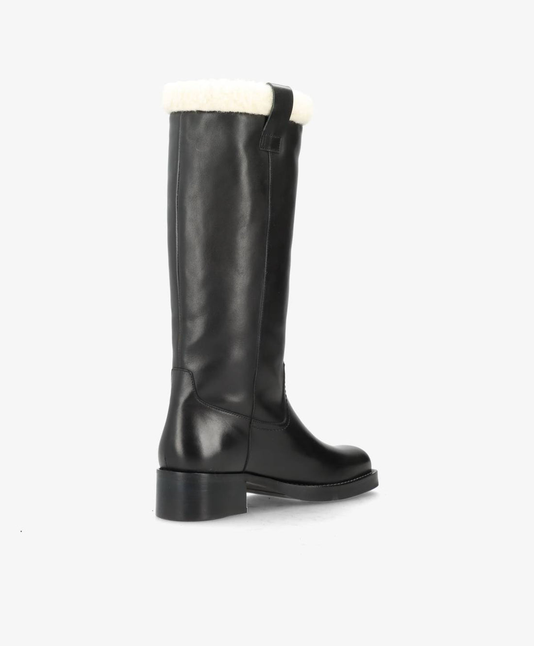 CAMERON LONG Warm - Sort læder - Lang støvle Dame