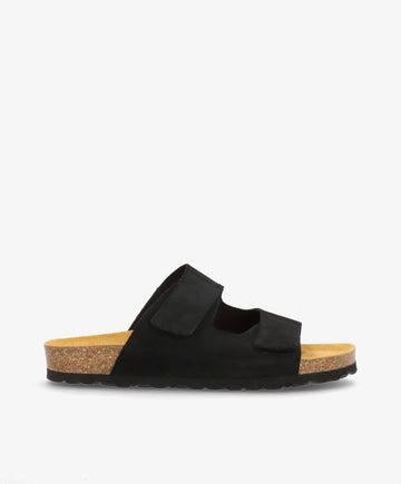 CENT S - Sort ruskind - Slip-ons Herre