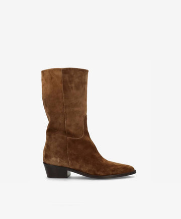 CONFIDENCE S - Brun ruskind - Høj støvle Dame