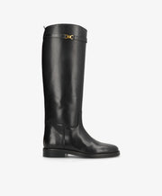 EQUESTRA LONG - Sort læder - Lang støvle Dame