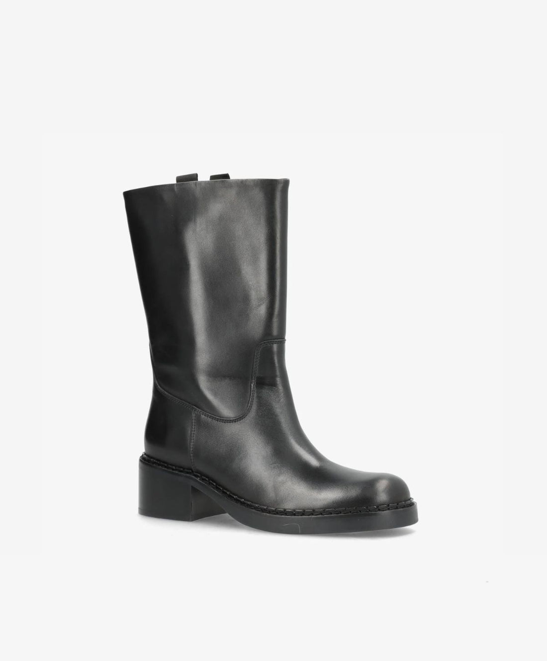 EXPOSED - Sort læder - Høj støvle Dame