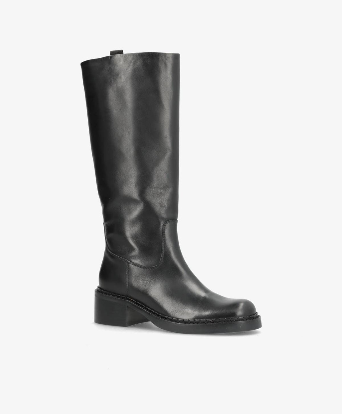 EXPOSED LONG - Sort læder - Lang støvle Dame