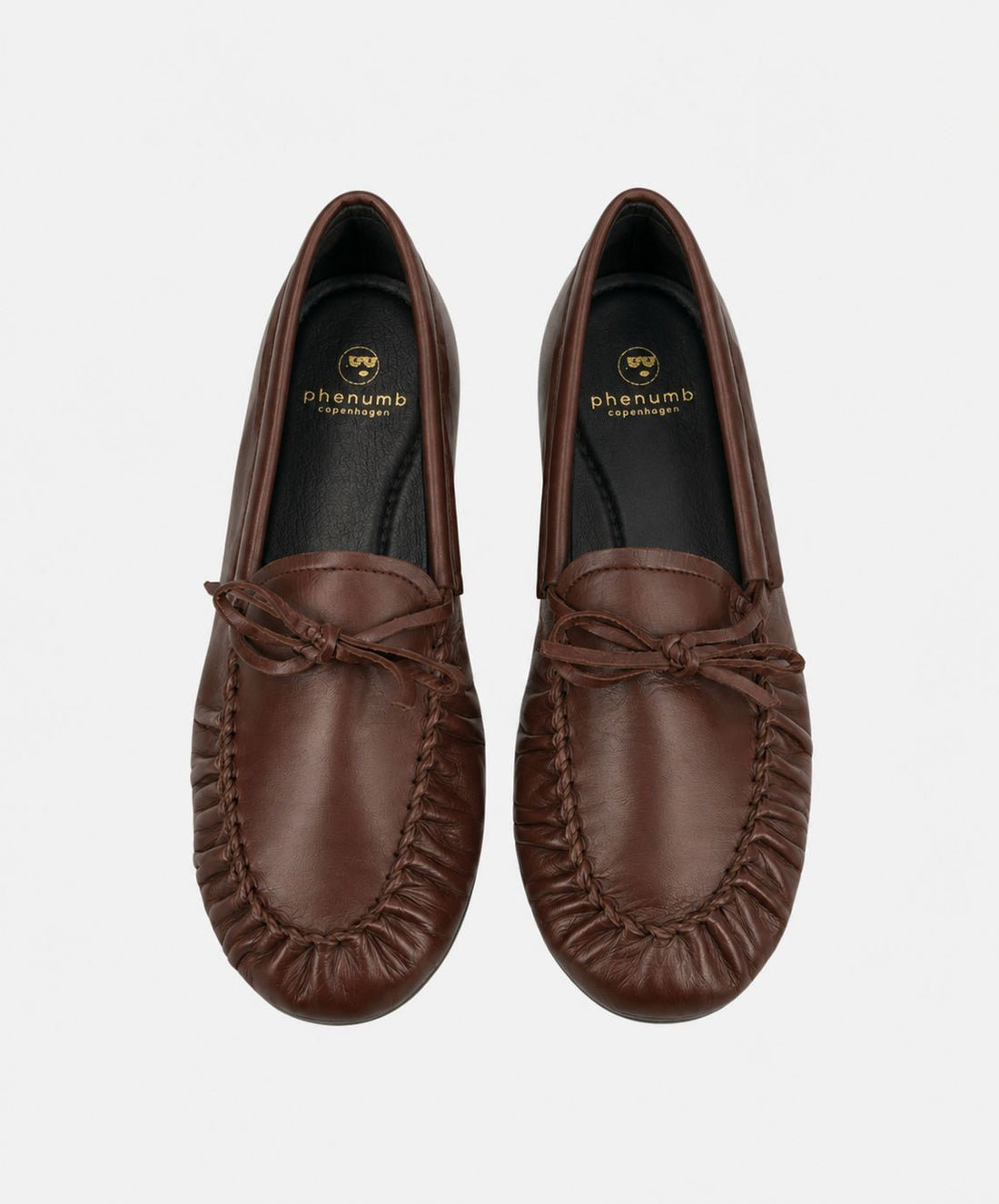 FEATHER - Mørkebrun læder - Loafers Dame