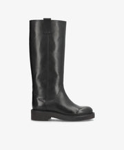 MADISON LONG - Sort læder - Lang støvle Dame