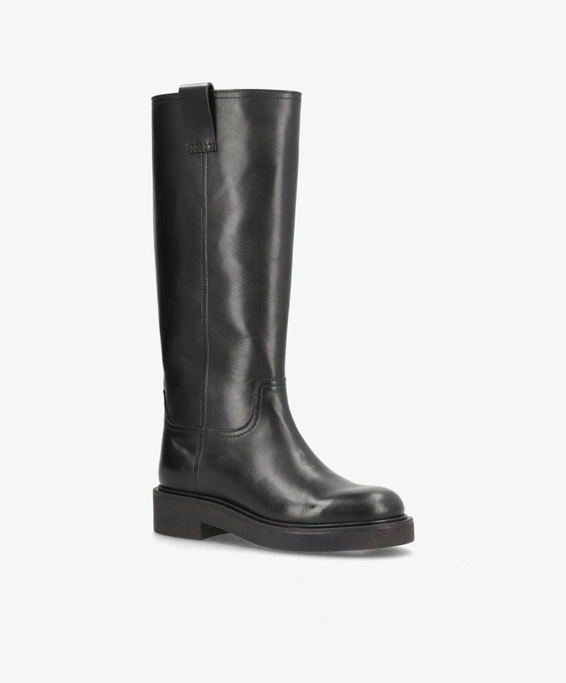 MADISON LONG - Sort læder - Lang støvle Dame