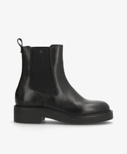 MADISON SEA - Sort læder - Chelsea støvle Dame