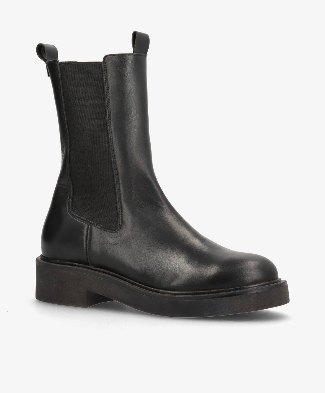 MADISON VALE - Sort læder - Chelsea støvle Dame