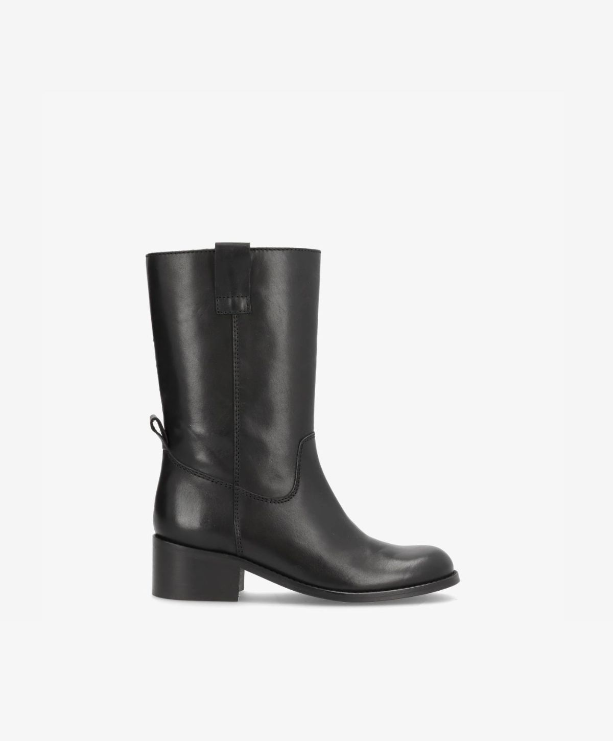 MARTINA - Mellemlang støvle dame - Sort