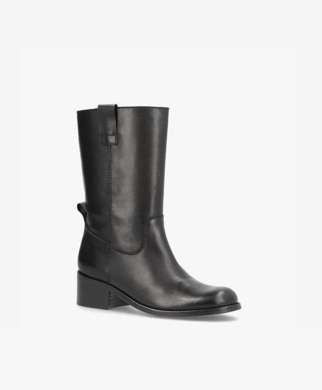 MARTINA - Mellemlang støvle dame - Sort