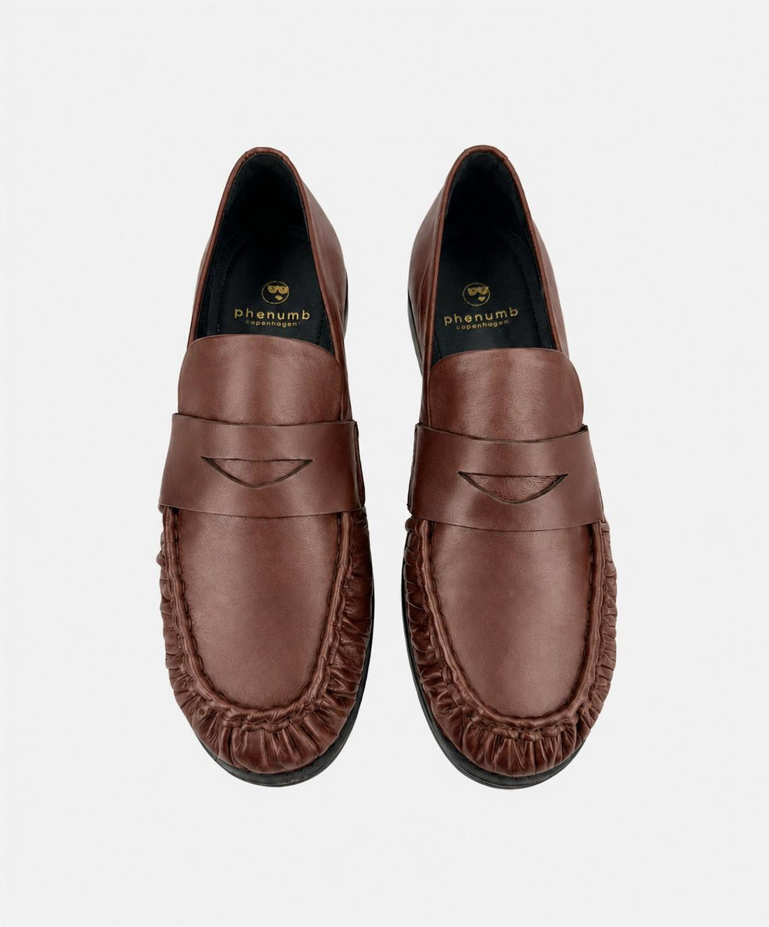 WHISPER - Mørkebrun blødt læder - Loafers Dame