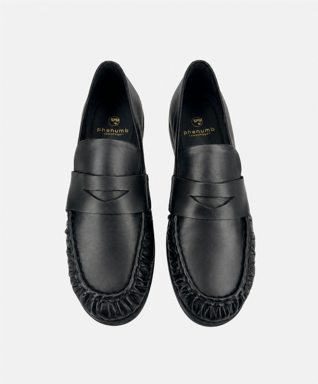 WHISPER - Sort blødt læder - Loafers Dame