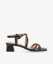 ESTEEM - Sort læder - Sandal Dame