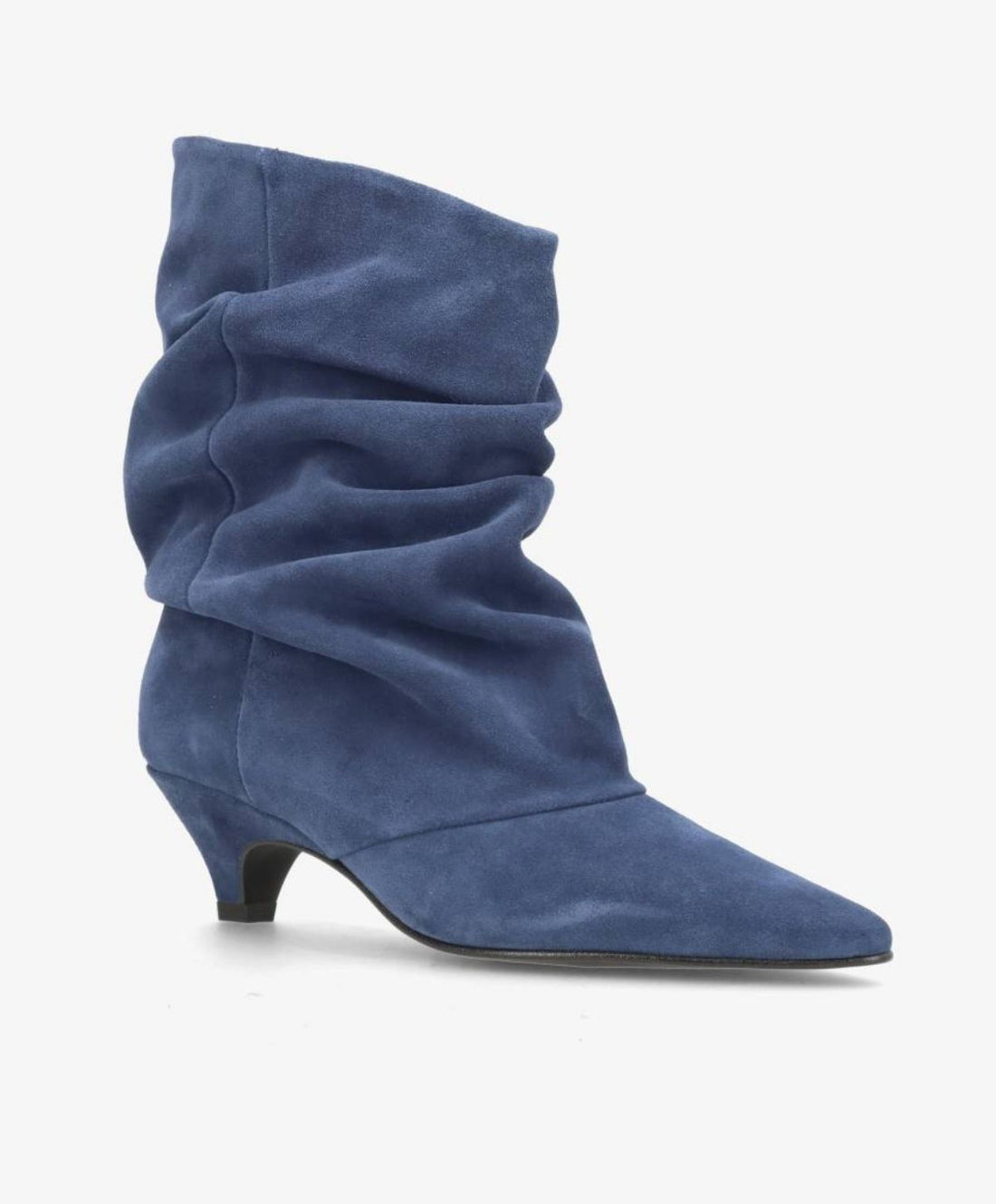 KNOCK OUT S - Jeans blå Ruskind - Støvle med hæl - Dame