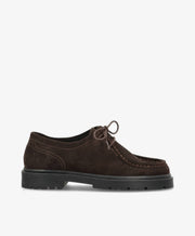 Preorder - lev. uge 36 - MONROE LACE S - Mørkebrun Ruskind - Snøresko - Dame