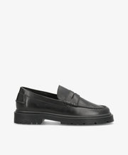 Preorder - lev. uge 36 - MONROE - Sort Læder - Loafers - Dame