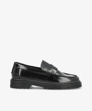 Preorder - lev. uge 36 - MONROE P - Sort Polido læder - Loafers - Dame