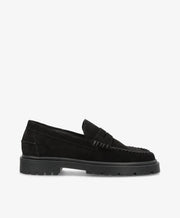 Preorder - lev. uge 36 - MONROE S - Sort Ruskind - Loafers - Dame
