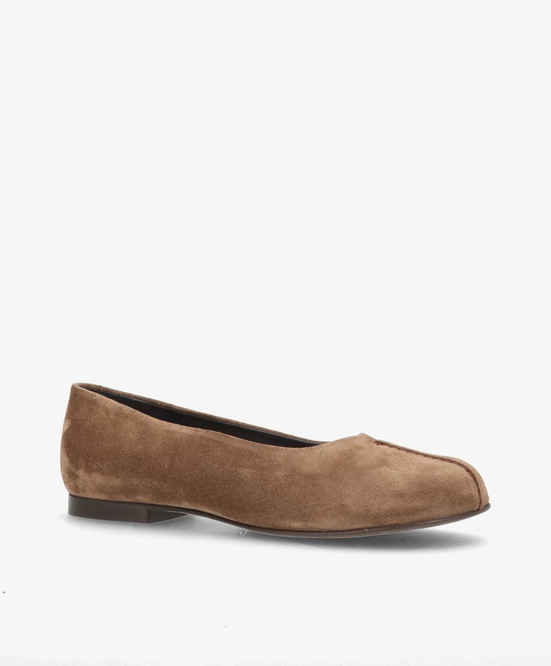 WHISBARE S - Nøddebrun Ruskind - Barefoot Ballerina - Dame