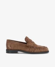 WHISPER S - Mørk beige ruskind - Loafers Dame