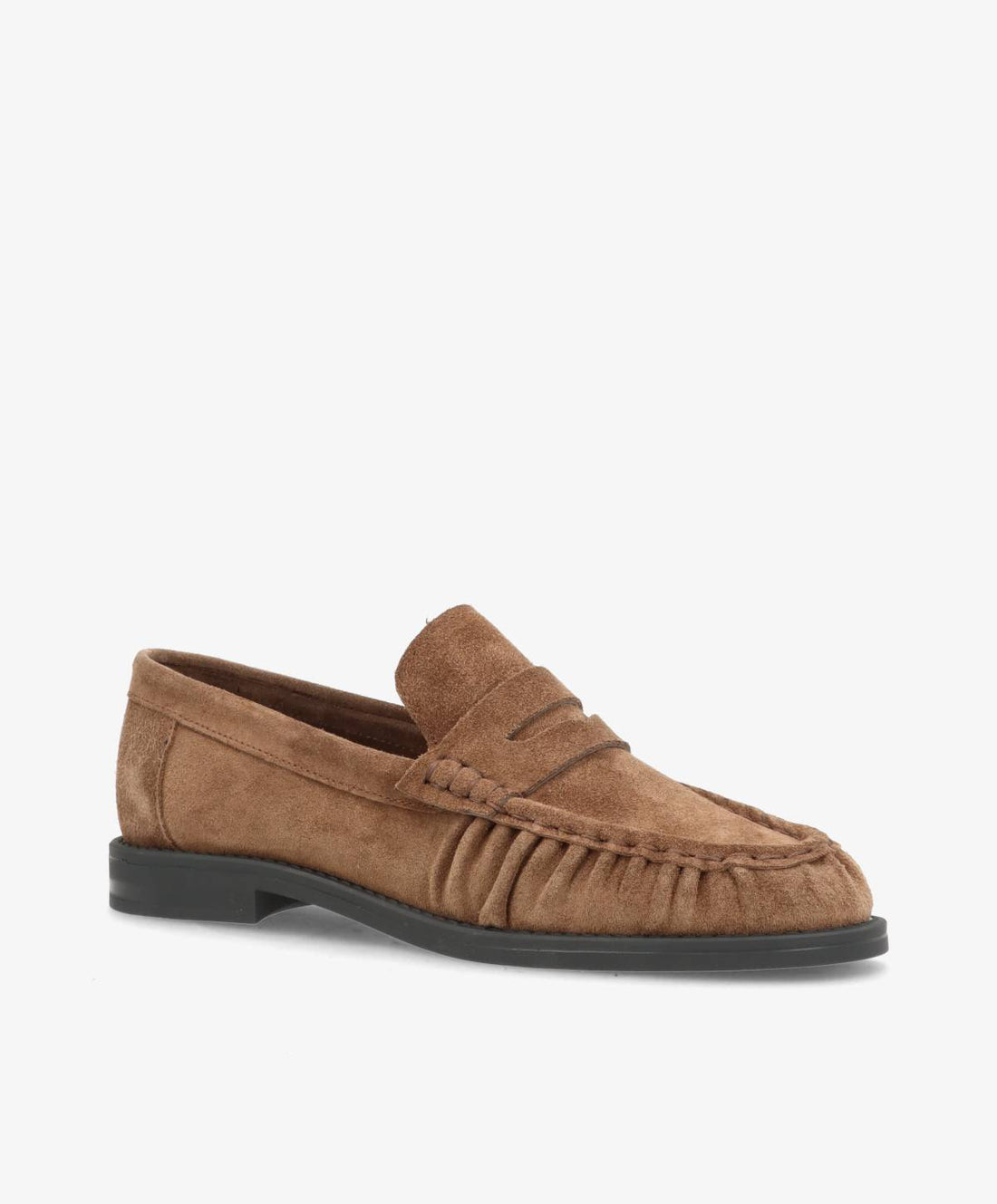WHISPER S - Mørk beige ruskind - Loafers Dame