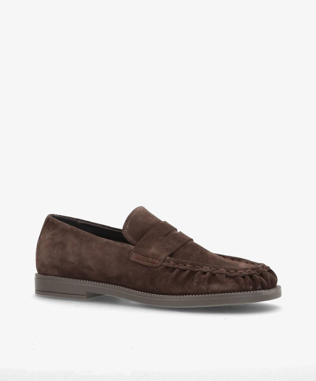 WHISPER WIDE S - Mørkebrun Ruskind - Loafers - Dame
