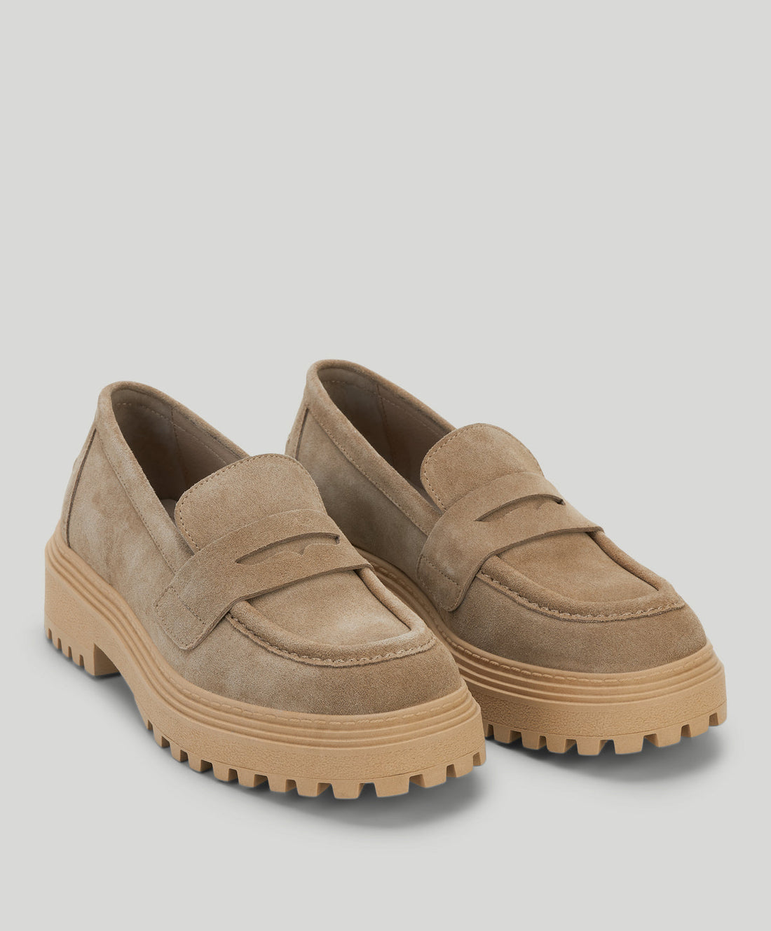 LANA S - Dame Loafer - Suede beige